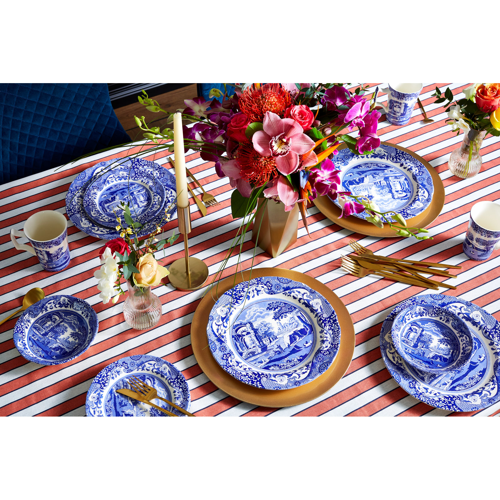 Spode Blue Italian 7" Bread and Butter Plate
