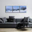 «Panorama Winter Dunes» par istvan nagy, art mural en verre acrylique, ensemble de 3 pièces-102088363