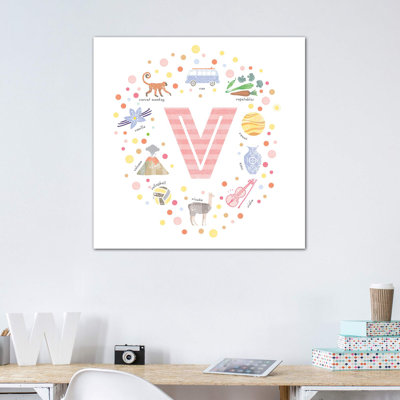 Lettre V - impression d'art graphique