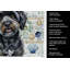 Black Havanese Coastal Sea Glass Kitchen Towel-1209194449