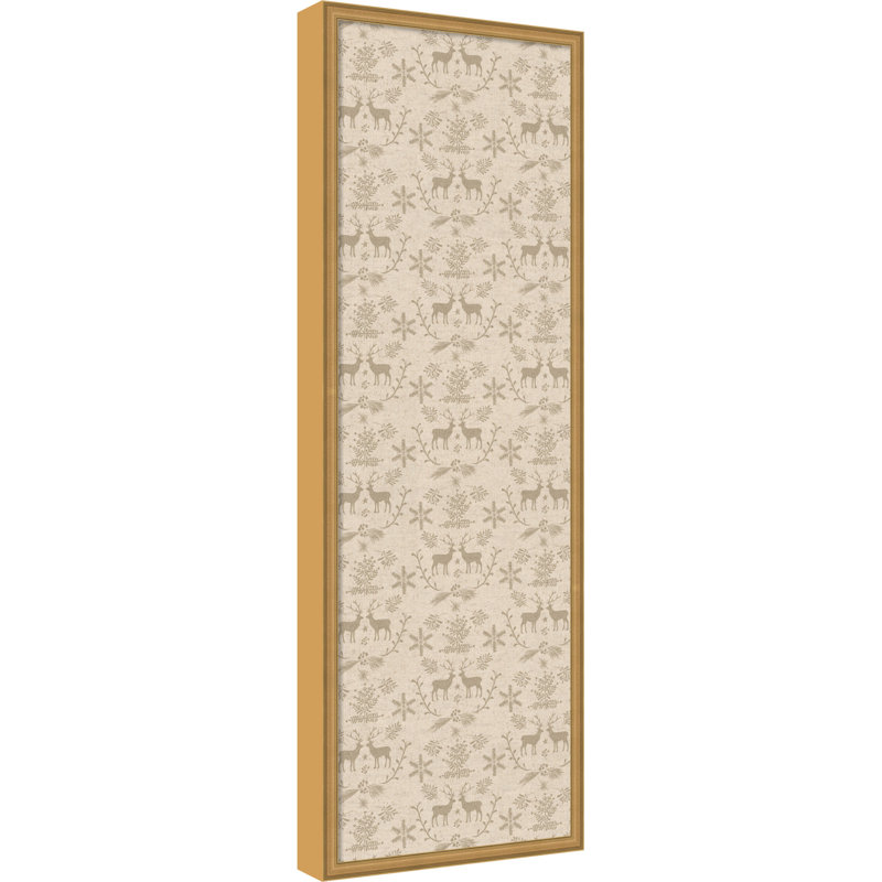 Rangement mural encadré en tissu, 37" H x 13" W