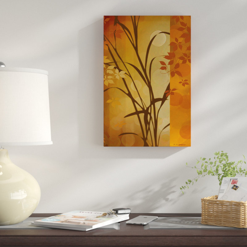 « automne coucher de soleil i », reproduction d’impression sur toile tendue, H 18 po x l 12 po x P 1,5 po, Toile tendue