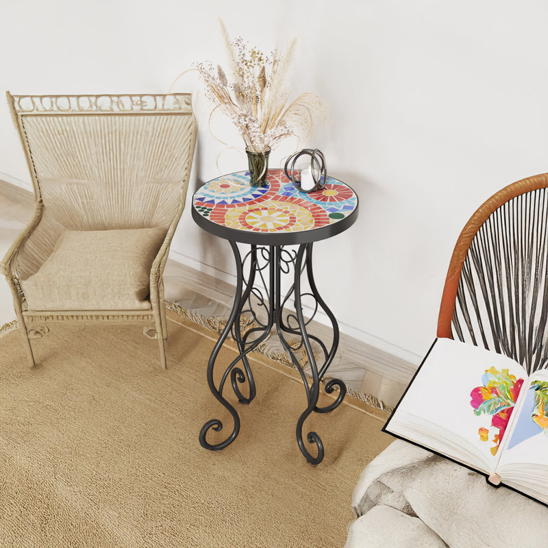 Micheal Ceramic Top Side Table