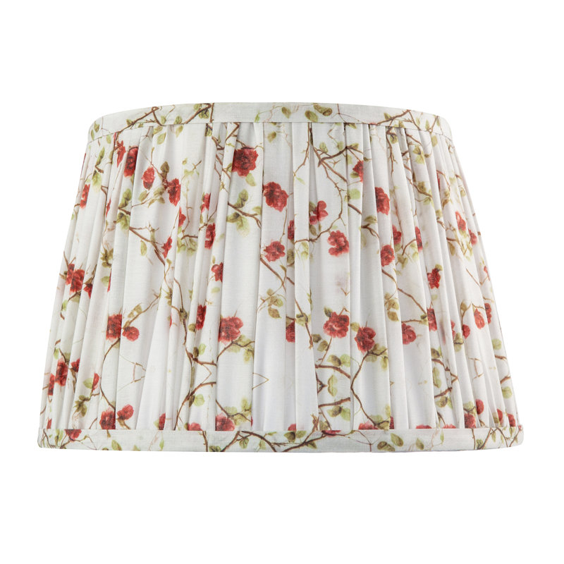 20 cm H Empire Cotton Lamp Shade ( Screw On ) in Red