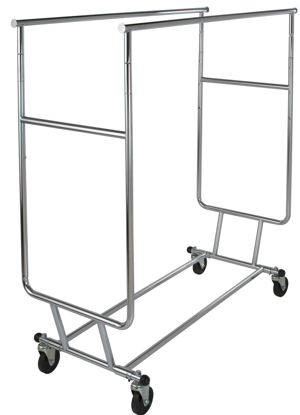 Folding Bottom Shelf for 4' Quality Fabricators¨ Heavy Duty Z Rack -  ClothesRacks