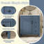 Ensemble de meuble-lavabo autoportant, tablette réglable-400444160
