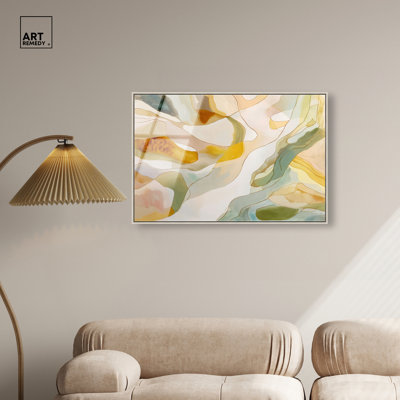 Fluid Forms II Acrylic Print Abstract Wall Art by Art Remedy, Ready to Hang, 24 x 16