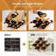 8 Bottle Solid Wood Tabletop Wine Bottle Rack in Natural