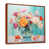 Toile avec cadre flottant brun