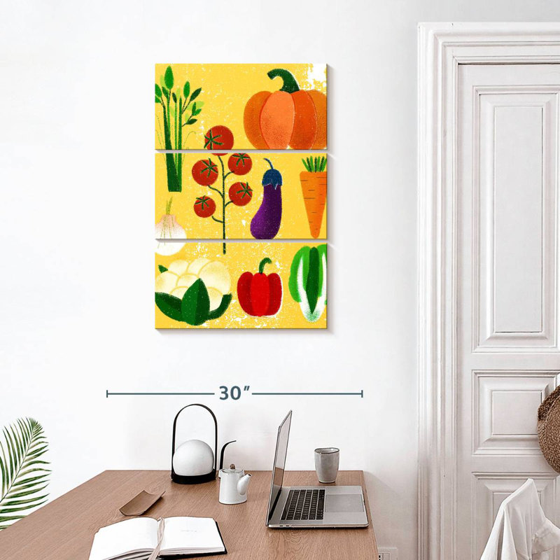 Yarlin Vegetable Variety, 32" H x 20" W