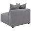 Fauteuil sans accoudoir avec coussin décoratif Amherst