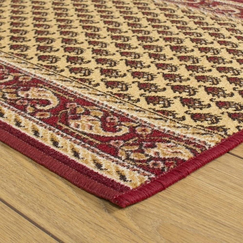 Acree Looped/Hooked Cream Indoor Rug, Runner 150cm x 66cm
