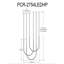 Luminaire suspendu horizontal en silicone Pacari 54W Pacari-101100824