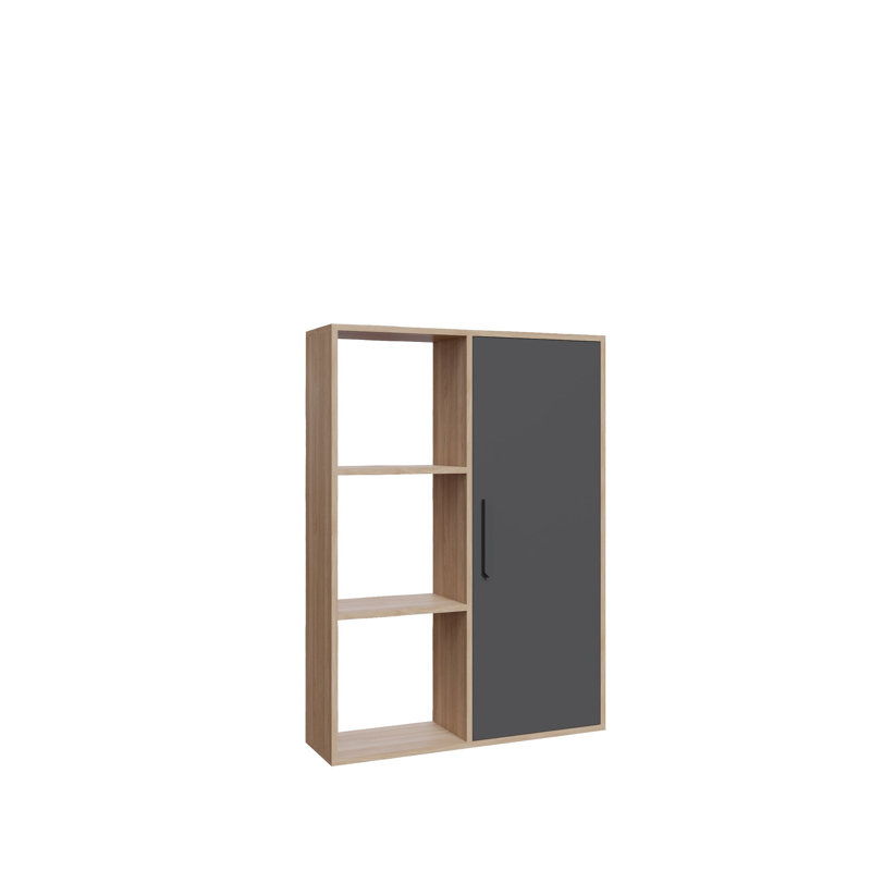 Najji Storage Bookcase, Oak/Anthracite