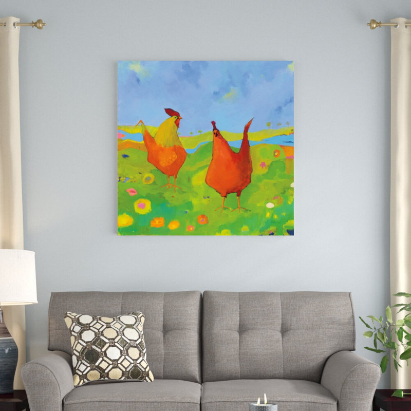 «Spring Has Sprung» par Phyllis Adams, reproduction d'art sur toile tendue, H 36 po x l 36 po