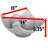 Elektra Silver Decorative Bowl for Coffee Table Decor, Kitchen, Dining Room Centerpieces, Orbs/Balls Included