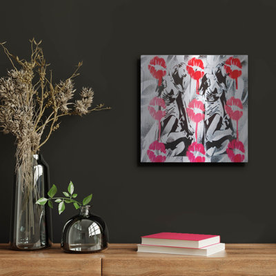 «Lip Service» par Abstract Graffiti, art mural