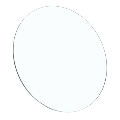 3/10 Inch Thick, 31.5 Inch, Round, Tempered Glass Table Top, Five Times Stronger Than Regular, Edge Design Round Top With Thick Glass, Clear Color, Hi