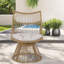 Chaises longues confort pour le patio, fer rotin Pe, sièges de patio modernes Boho