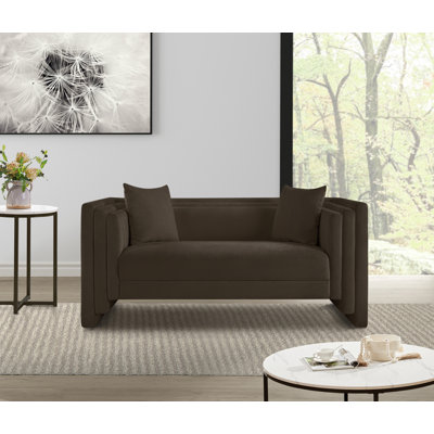 Everett Chenille Fabric Loveseat