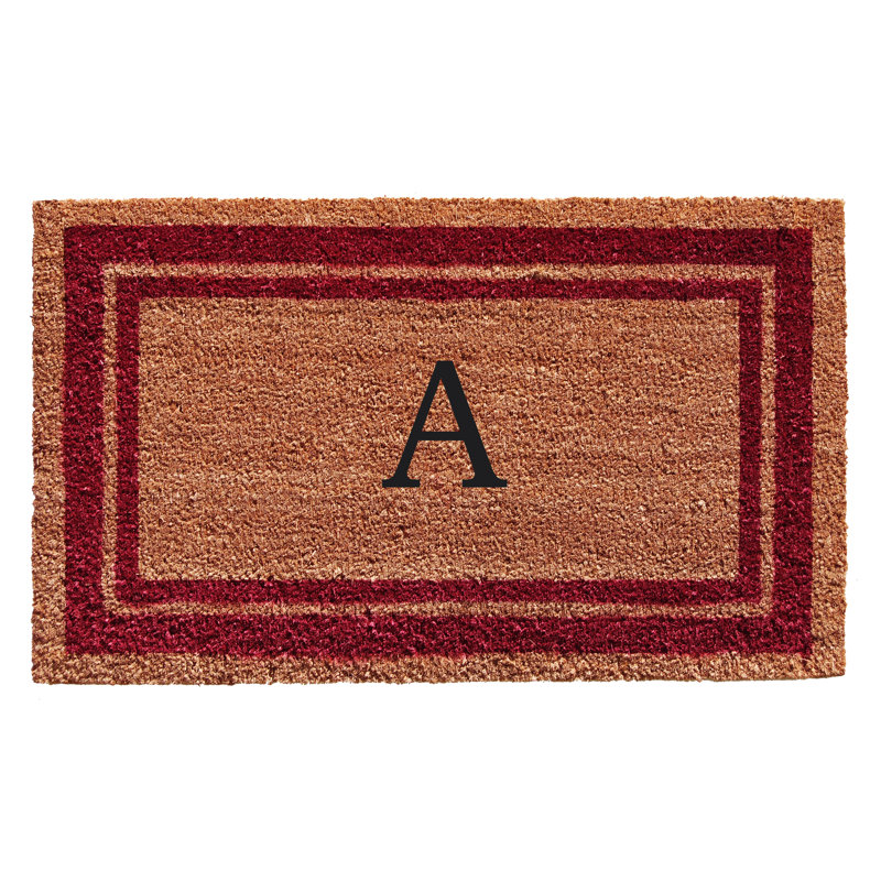 Tapis d'entrée antidérapant Stortz, Bourgogne / Brun, A, Rectangle 2 pi x 3 pi