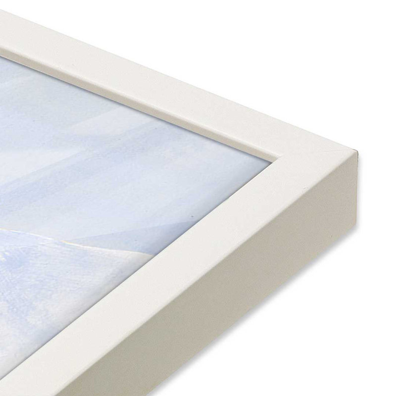 Impression nordique «I» par Michael Willett, H 18 po x l 24 po, Blanc