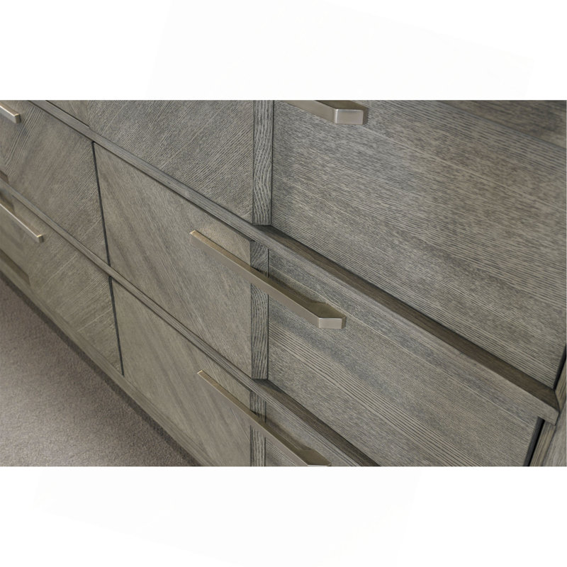 Commode 6 tiroirs avec placages assortis