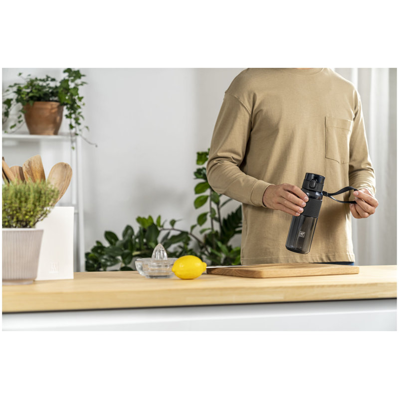 Tritan Plastic Water Bottle, Black Matte