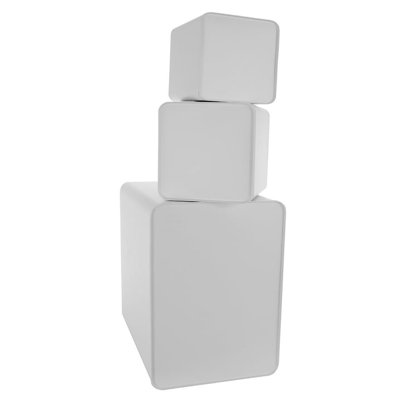 Megachef 5-piece Kitchen Food Storage And Organization Canister Set – Metal Bread And Biscuit Box With Lids, Labeled Countertop Food Containers