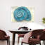 «Blue Spiral Shell», art mural côtier abstrait-22683554