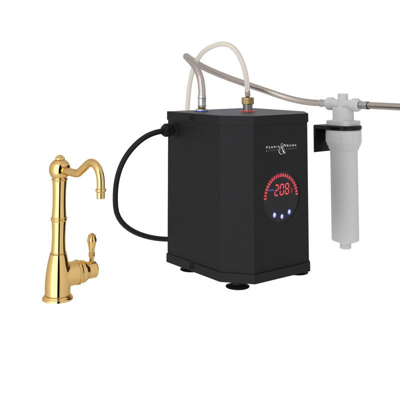 Acqui Hot Water Dispenser, Tank And Filter Kit, Unlacquered Brass