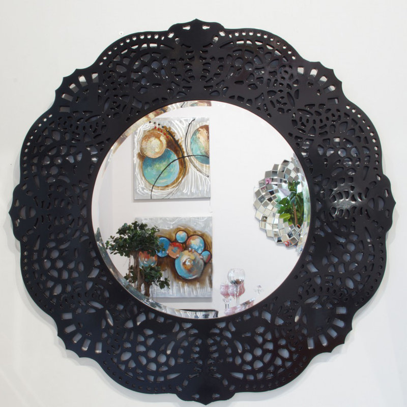 Adel Wood Flat Wall Mirror