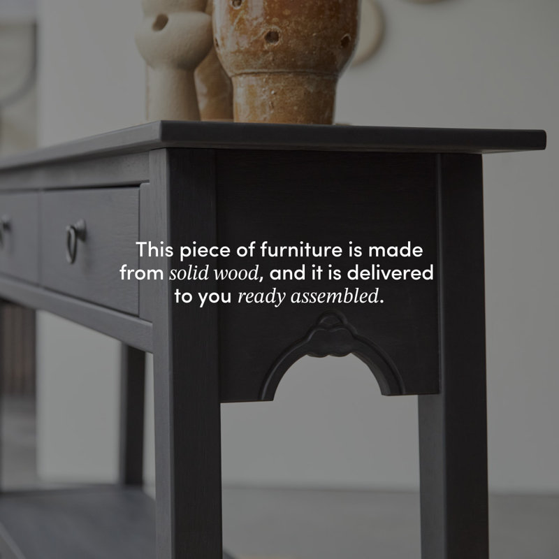 Thaki 51.18'' W Solid Wood Console Table