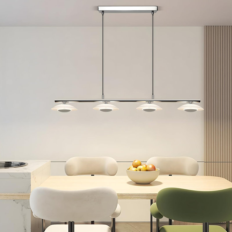 - Light Brushed Nickel LED Pendant