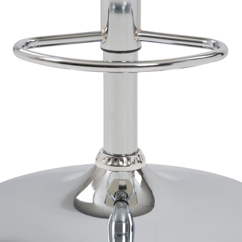 Tabouret de bar pivotant à hauteur réglable Carty, Blanc