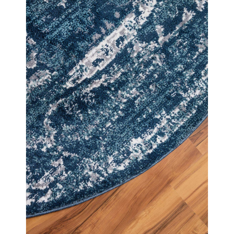 Endel Abstract Indoor Rug, Round 5'