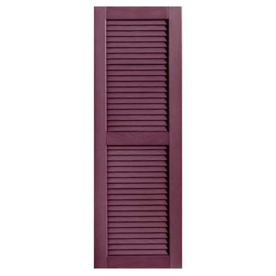 Straight Top Open Louvre Shutters Pair