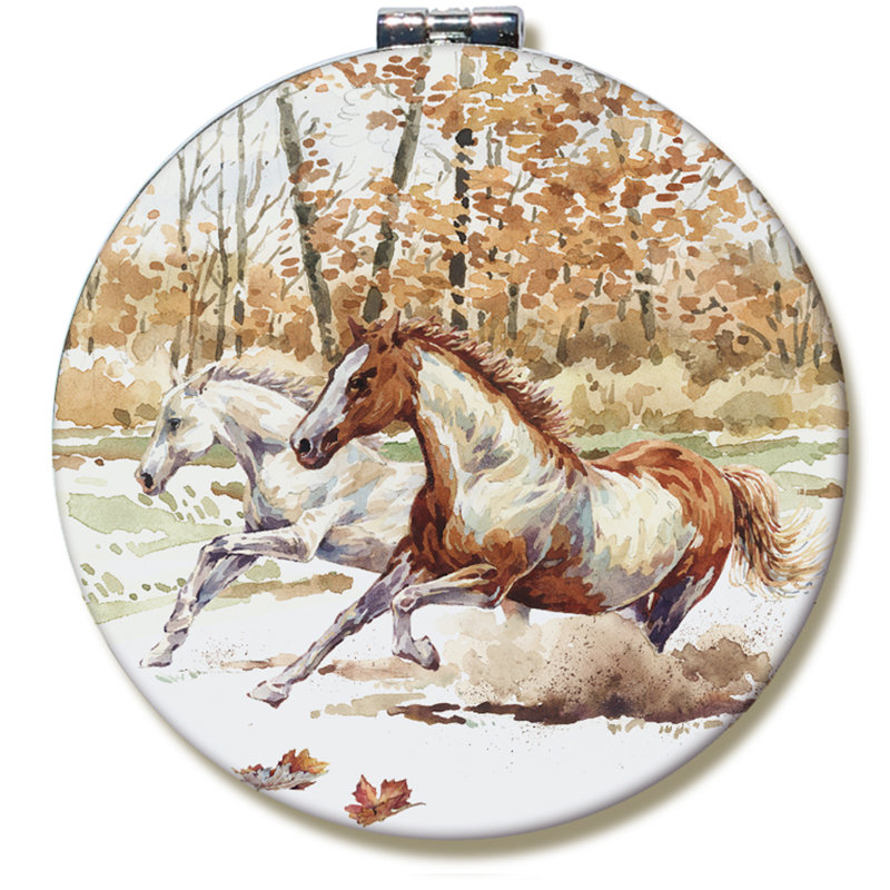 Miroir compact Wild Mustang