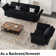Velvet & Terry Fabric Adjustable 2 Arms, Armrest Backrest for Modular Sofa