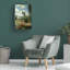 Art mural sur toile tendue - "Mon chemin à travers les coquelicots" par Claude Monet pour décor de salon, de chambre à coucher ou de bureau - 35 x 47-1329448825