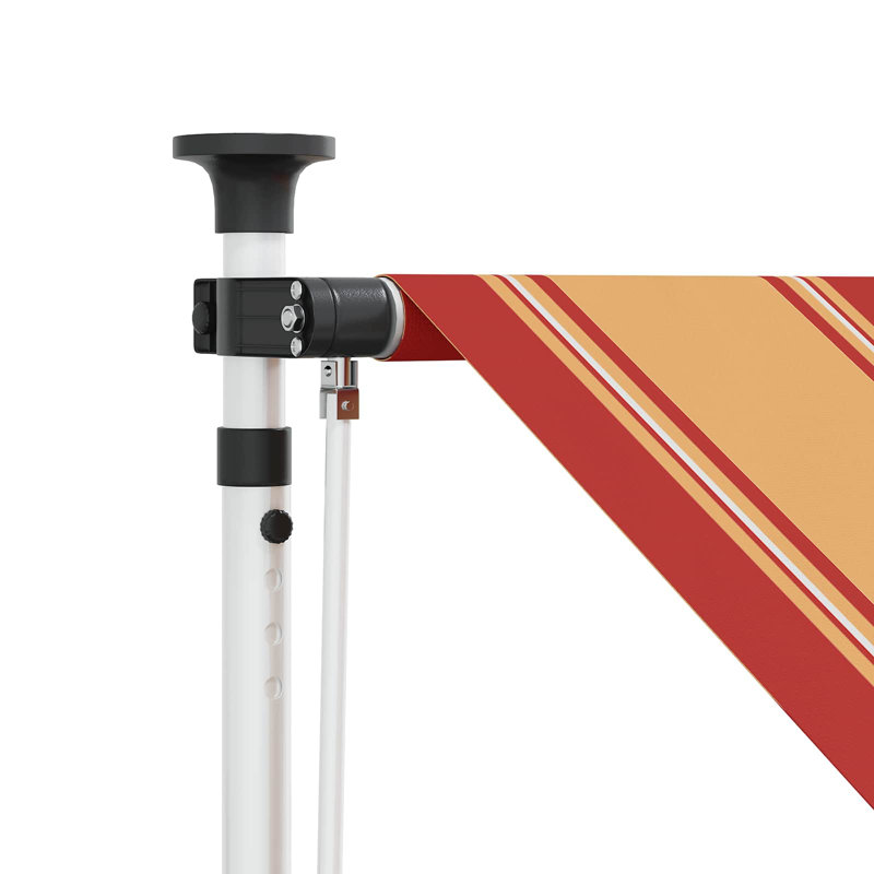 VidaXL 115cm D Polyester Cover Retractable Patio Awning, 300cm H x 400cm W x 115cm D