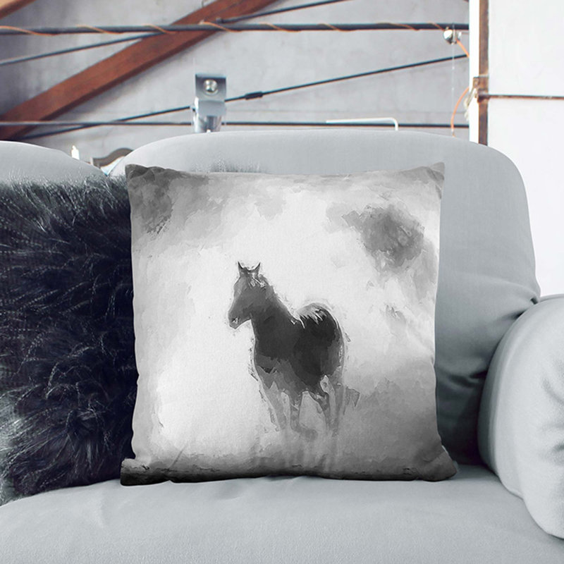 Square Throw Cushion, 40cm H x 40cm W x 15cm D