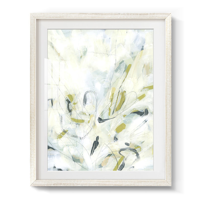 Ice Scribe II - impression encadrée, H 19,5 po x l 16,5 po, Blanc