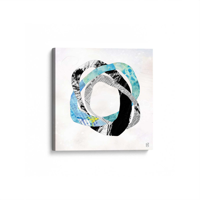 «Entwined Loops II» par Laura Gibson, reproduction d'art sur toile, H 12 po x l 12 po