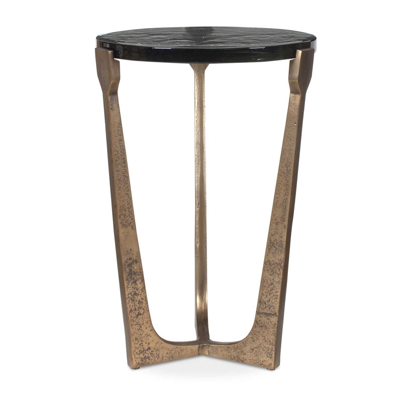  Bohdi Outdoor Brass Accent Table