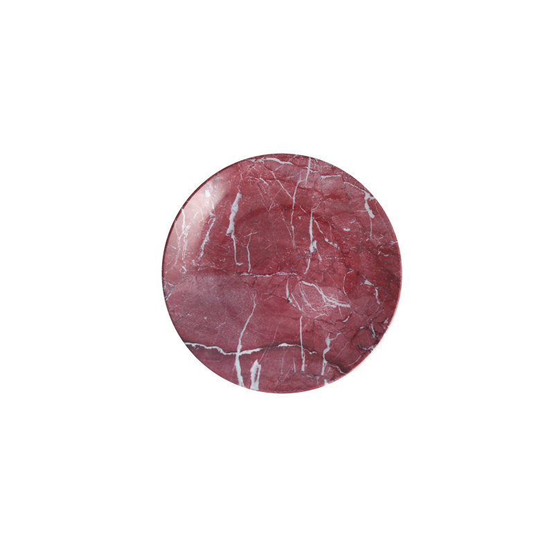 Palace Coupe Round Melamine Dessert Plate, Rosso