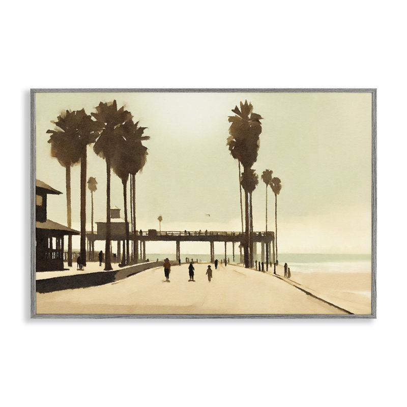 Art giclée sur la plage tropicale Stupell Industries par Noah Bay, H 20 po x l 30 po, Estampe numérique Farmhouse
