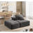Chenille Sectional Sofa with 2 Pillows-2070002305