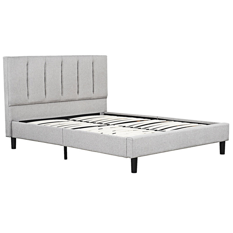Upholstered Full Size Platm Bed Frame