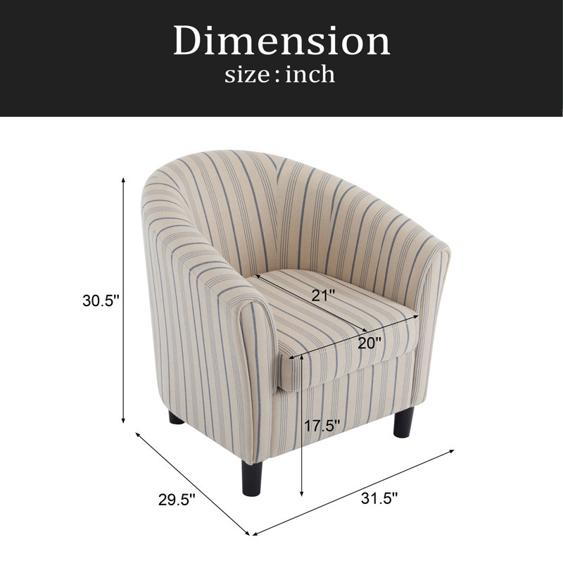 Fauteuil demi-tonneau Barrel